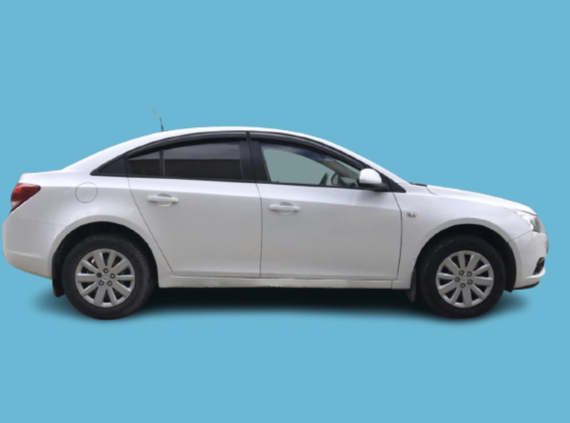 Chevrolet Cruze I po montażu aluminiowych podkładek 30 mm — efekt końcowy